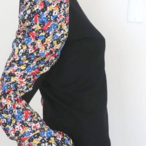 Authentic Veronica Beard Floral Print Merino Wool Pullover Sweater MSRP $380 - Picture 7 of 8